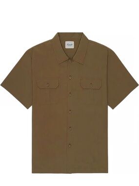 Kuwalla Tee Safari Men's Short-Sleeve Button-Down Shirt in Olive XXL